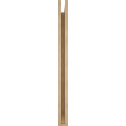 Ekena Millwork - BKTUR035X34X46TRA06RCPR - Timberthane Faux Wood Traditional Style Bracket, Slat Ends, 3 1/2"W x 34"D x 46"H, Primed Tan