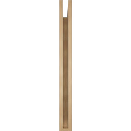 Ekena Millwork - BKTUR035X36X36TRA06RCPR - Timberthane Faux Wood Traditional Style Bracket, Slat Ends, 3 1/2"W x 36"D x 36"H, Primed Tan
