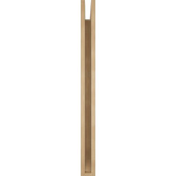 Ekena Millwork - BKTUR035X36X42TRA06RCPR - Timberthane Faux Wood Traditional Style Bracket, Slat Ends, 3 1/2"W x 36"D x 42"H, Primed Tan