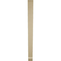 Ekena Millwork - BKTUR035X36X44TRA06RCPR - Timberthane Faux Wood Traditional Style Bracket, Slat Ends, 3 1/2"W x 36"D x 44"H, Primed Tan
