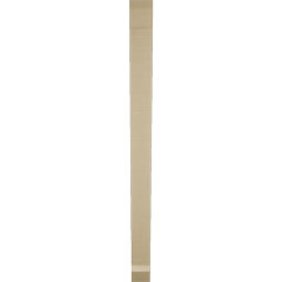 Ekena Millwork - BKTUR035X36X48TRA06RCPR - Timberthane Faux Wood Traditional Style Bracket, Slat Ends, 3 1/2"W x 36"D x 48"H, Primed Tan
