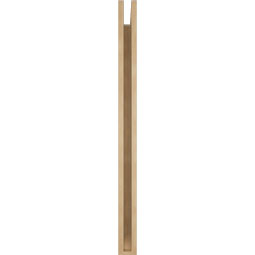 Ekena Millwork - BKTUR035X36X48TRA06RCPR - Timberthane Faux Wood Traditional Style Bracket, Slat Ends, 3 1/2"W x 36"D x 48"H, Primed Tan