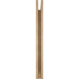 Ekena Millwork - BKTUR035X38X38TRA06RCPR - Timberthane Faux Wood Traditional Style Bracket, Slat Ends, 3 1/2"W x 38"D x 38"H, Primed Tan