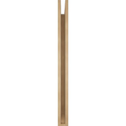 Ekena Millwork - BKTUR035X38X42TRA06RCPR - Timberthane Faux Wood Traditional Style Bracket, Slat Ends, 3 1/2"W x 38"D x 42"H, Primed Tan