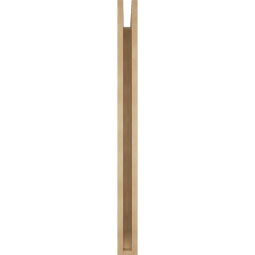 Ekena Millwork - BKTUR035X38X44TRA06RCPR - Timberthane Faux Wood Traditional Style Bracket, Slat Ends, 3 1/2"W x 38"D x 44"H, Primed Tan
