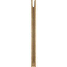 Ekena Millwork - BKTUR035X38X46TRA06RCPR - Timberthane Faux Wood Traditional Style Bracket, Slat Ends, 3 1/2"W x 38"D x 46"H, Primed Tan