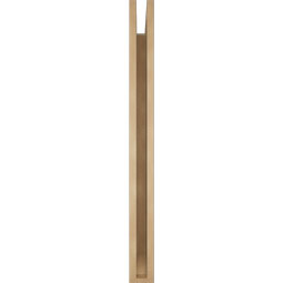 Ekena Millwork - BKTUR035X40X40TRA06RCPR - Timberthane Faux Wood Traditional Style Bracket, Slat Ends, 3 1/2"W x 40"D x 40"H, Primed Tan