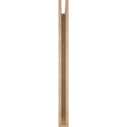 Ekena Millwork - BKTUR035X40X44TRA06RCPR - Timberthane Faux Wood Traditional Style Bracket, Slat Ends, 3 1/2"W x 40"D x 44"H, Primed Tan