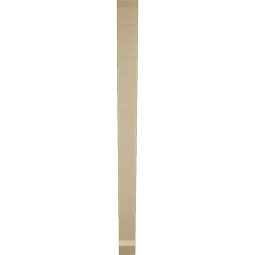 Ekena Millwork - BKTUR035X40X48TRA06RCPR - Timberthane Faux Wood Traditional Style Bracket, Slat Ends, 3 1/2"W x 40"D x 48"H, Primed Tan