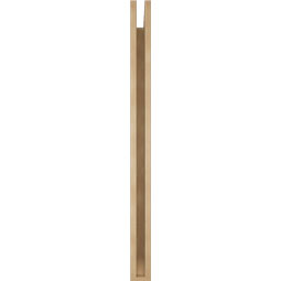Ekena Millwork - BKTUR035X40X48TRA06RCPR - Timberthane Faux Wood Traditional Style Bracket, Slat Ends, 3 1/2"W x 40"D x 48"H, Primed Tan