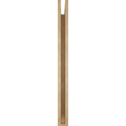 Ekena Millwork - BKTUR035X42X42TRA06RCPR - Timberthane Faux Wood Traditional Style Bracket, Slat Ends, 3 1/2"W x 42"D x 42"H, Primed Tan