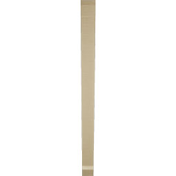 Ekena Millwork - BKTUR035X42X48TRA06RCPR - Timberthane Faux Wood Traditional Style Bracket, Slat Ends, 3 1/2"W x 42"D x 48"H, Primed Tan