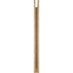 Ekena Millwork - BKTUR035X42X48TRA06RCPR - Timberthane Faux Wood Traditional Style Bracket, Slat Ends, 3 1/2"W x 42"D x 48"H, Primed Tan
