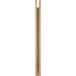 Ekena Millwork - BKTUR035X44X48TRA06RCPR - Timberthane Faux Wood Traditional Style Bracket, Slat Ends, 3 1/2"W x 44"D x 48"H, Primed Tan