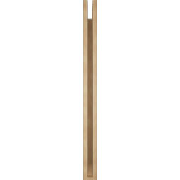 Ekena Millwork - BKTUR035X46X46TRA06RCPR - Timberthane Faux Wood Traditional Style Bracket, Slat Ends, 3 1/2"W x 46"D x 46"H, Primed Tan