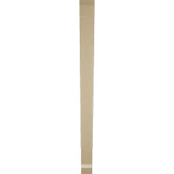 Ekena Millwork - BKTUR035X48X48TRA06RCPR - Timberthane Faux Wood Traditional Style Bracket, Slat Ends, 3 1/2"W x 48"D x 48"H, Primed Tan