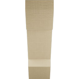 Ekena Millwork - BKTUR055X18X18TRA06RCPR - Timberthane Faux Wood Traditional Style Bracket, Slat Ends, 5 1/2"W x 18"D x 18"H, Primed Tan