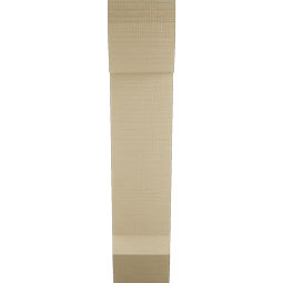 Ekena Millwork - BKTUR055X18X26TRA06RCPR - Timberthane Faux Wood Traditional Style Bracket, Slat Ends, 5 1/2"W x 18"D x 26"H, Primed Tan