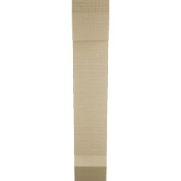 Ekena Millwork - BKTUR055X18X30TRA06RCPR - Timberthane Faux Wood Traditional Style Bracket, Slat Ends, 5 1/2"W x 18"D x 30"H, Primed Tan