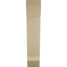 Ekena Millwork - BKTUR055X20X28TRA06RCPR - Timberthane Faux Wood Traditional Style Bracket, Slat Ends, 5 1/2"W x 20"D x 28"H, Primed Tan