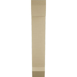 Ekena Millwork - BKTUR055X20X32TRA06RCPR - Timberthane Faux Wood Traditional Style Bracket, Slat Ends, 5 1/2"W x 20"D x 32"H, Primed Tan