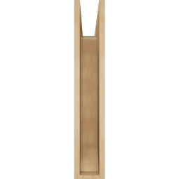 Ekena Millwork - BKTUR055X20X32TRA06RCPR - Timberthane Faux Wood Traditional Style Bracket, Slat Ends, 5 1/2"W x 20"D x 32"H, Primed Tan