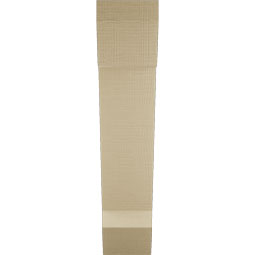 Ekena Millwork - BKTUR055X22X26TRA06RCPR - Timberthane Faux Wood Traditional Style Bracket, Slat Ends, 5 1/2"W x 22"D x 26"H, Primed Tan