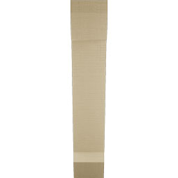Ekena Millwork - BKTUR055X22X30TRA06RCPR - Timberthane Faux Wood Traditional Style Bracket, Slat Ends, 5 1/2"W x 22"D x 30"H, Primed Tan