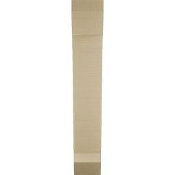 Ekena Millwork - BKTUR055X22X34TRA06RCPR - Timberthane Faux Wood Traditional Style Bracket, Slat Ends, 5 1/2"W x 22"D x 34"H, Primed Tan
