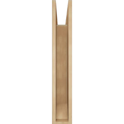 Ekena Millwork - BKTUR055X22X34TRA06RCPR - Timberthane Faux Wood Traditional Style Bracket, Slat Ends, 5 1/2"W x 22"D x 34"H, Primed Tan