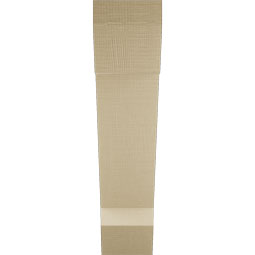 Ekena Millwork - BKTUR055X24X24TRA06RCPR - Timberthane Faux Wood Traditional Style Bracket, Slat Ends, 5 1/2"W x 24"D x 24"H, Primed Tan