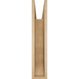 Ekena Millwork - BKTUR055X24X28TRA06RCPR - Timberthane Faux Wood Traditional Style Bracket, Slat Ends, 5 1/2"W x 24"D x 28"H, Primed Tan