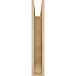 Ekena Millwork - BKTUR055X24X32TRA06RCPR - Timberthane Faux Wood Traditional Style Bracket, Slat Ends, 5 1/2"W x 24"D x 32"H, Primed Tan