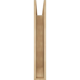Ekena Millwork - BKTUR055X24X36TRA06RCPR - Timberthane Faux Wood Traditional Style Bracket, Slat Ends, 5 1/2"W x 24"D x 36"H, Primed Tan