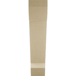 Ekena Millwork - BKTUR055X26X26TRA06RCPR - Timberthane Faux Wood Traditional Style Bracket, Slat Ends, 5 1/2"W x 26"D x 26"H, Primed Tan
