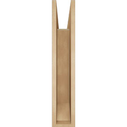Ekena Millwork - BKTUR055X26X30TRA06RCPR - Timberthane Faux Wood Traditional Style Bracket, Slat Ends, 5 1/2"W x 26"D x 30"H, Primed Tan