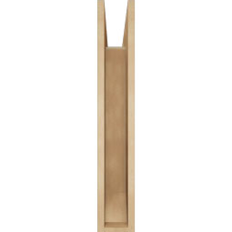 Ekena Millwork - BKTUR055X26X34TRA06RCPR - Timberthane Faux Wood Traditional Style Bracket, Slat Ends, 5 1/2"W x 26"D x 34"H, Primed Tan