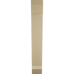 Ekena Millwork - BKTUR055X26X38TRA06RCPR - Timberthane Faux Wood Traditional Style Bracket, Slat Ends, 5 1/2"W x 26"D x 38"H, Primed Tan