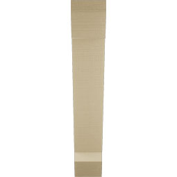 Ekena Millwork - BKTUR055X28X32TRA06RCPR - Timberthane Faux Wood Traditional Style Bracket, Slat Ends, 5 1/2"W x 28"D x 32"H, Primed Tan