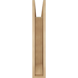 Ekena Millwork - BKTUR055X28X32TRA06RCPR - Timberthane Faux Wood Traditional Style Bracket, Slat Ends, 5 1/2"W x 28"D x 32"H, Primed Tan