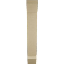 Ekena Millwork - BKTUR055X28X36TRA06RCPR - Timberthane Faux Wood Traditional Style Bracket, Slat Ends, 5 1/2"W x 28"D x 36"H, Primed Tan