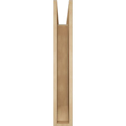 Ekena Millwork - BKTUR055X28X36TRA06RCPR - Timberthane Faux Wood Traditional Style Bracket, Slat Ends, 5 1/2"W x 28"D x 36"H, Primed Tan