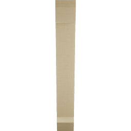 Ekena Millwork - BKTUR055X28X40TRA06RCPR - Timberthane Faux Wood Traditional Style Bracket, Slat Ends, 5 1/2"W x 28"D x 40"H, Primed Tan