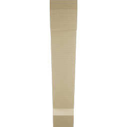Ekena Millwork - BKTUR055X30X30TRA06RCPR - Timberthane Faux Wood Traditional Style Bracket, Slat Ends, 5 1/2"W x 30"D x 30"H, Primed Tan