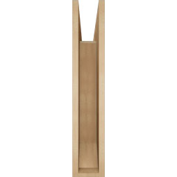 Ekena Millwork - BKTUR055X30X30TRA06RCPR - Timberthane Faux Wood Traditional Style Bracket, Slat Ends, 5 1/2"W x 30"D x 30"H, Primed Tan
