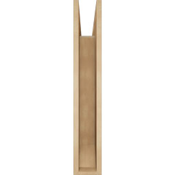 Ekena Millwork - BKTUR055X30X34TRA06RCPR - Timberthane Faux Wood Traditional Style Bracket, Slat Ends, 5 1/2"W x 30"D x 34"H, Primed Tan