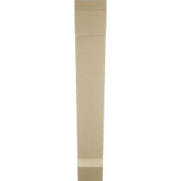Ekena Millwork - BKTUR055X30X36TRA06RCPR - Timberthane Faux Wood Traditional Style Bracket, Slat Ends, 5 1/2"W x 30"D x 36"H, Primed Tan