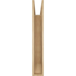 Ekena Millwork - BKTUR055X30X36TRA06RCPR - Timberthane Faux Wood Traditional Style Bracket, Slat Ends, 5 1/2"W x 30"D x 36"H, Primed Tan