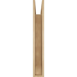 Ekena Millwork - BKTUR055X30X38TRA06RCPR - Timberthane Faux Wood Traditional Style Bracket, Slat Ends, 5 1/2"W x 30"D x 38"H, Primed Tan