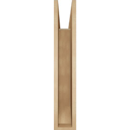 Ekena Millwork - BKTUR055X32X32TRA06RCPR - Timberthane Faux Wood Traditional Style Bracket, Slat Ends, 5 1/2"W x 32"D x 32"H, Primed Tan